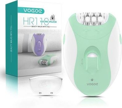 VOGOE Epilierer, 21 Pinzetten & LED-Licht, 2 Modis, Haarentfernung Epiliergerät