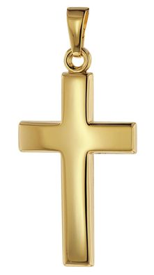 trendor Schmuck Kreuz-Anhänger 26 mm Gold 750 / 18 Karat 75415