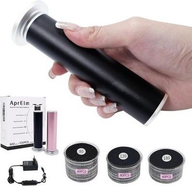 AprElm 12.2CM Längerer Elektrischer Hornhautentferner Füße mit 120 Schleifpapier
