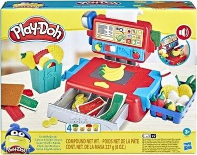 Play-Doh Supermarkt-Kasse Spielzeug für Kinder ab 3 Jahren mit lustigen