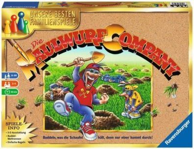 Ravensburger 26423 - Die Maulwurf Company, Familienspiel für Erwachsene & Kinder