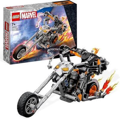LEGO 76245 Marvel Ghost Rider mit Mech & Bike, Superhelden Motorrad Spielzeug