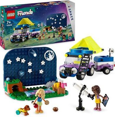 LEGO Friends Sterngucker-Campingfahrzeug Set mit Geländewagen-Auto, Spielzeug