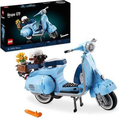 LEGO 10298 Icons Vespa 125, Motorrad-Modell zum Bauen, Vintage Roller, Deko