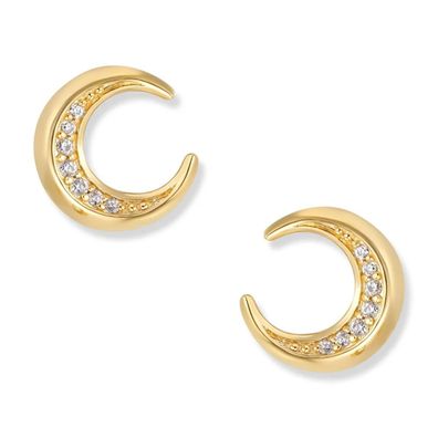 Seinerzeit Schmuck Ohrringe für Damen Muna Mond Goldfarben SZA-2960-462