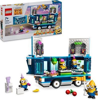 LEGO Ich – Einfach unverbesserlich 4 Minions und der Party Bus, Spiel-Set Kinder