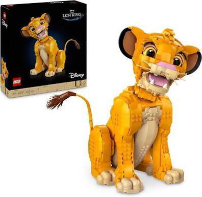 LEGO ? Disney Simba, der Junge König der Löwen, Bau-Spielzeug zum Sammeln, Deko
