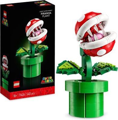 LEGO Super Mario 71426 Piranha-Pflanze, 540-tlg. Figur mit Röhre und 2 Teilen