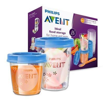 Philips Avent Nahrungs-Mehrwegbecher (Modell SCF721/20) Baby Ernährung Flasche