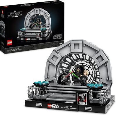 LEGO 75352 Star Wars Thronsaal des Imperators – Diorama, Spielzeug Kinder