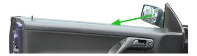 Golf Cabrio 1E 3 + 4 Leiste Zierleiste vorne rechts innen Fensterschachtabdeckung
