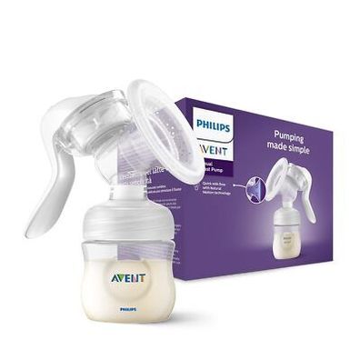 Philips Avent Hand-Milchpumpe - einfaches Abpumpen, mit Natural-Motion, Stillen