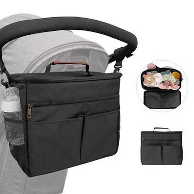 Kinderwagentasche Organizer Kinderwagen Buggy Tasche Baby Universal 600D Nylon