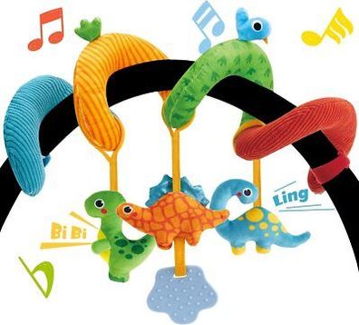 Kinderwagenkette Baby Spielzeug ab 3 Monate für Babyschale Kinderwagen Mobile