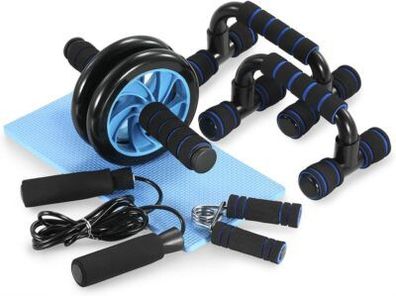 Tomshoo Bauchroller Bauchmuskel-Roller Bauchtrainer Fitness-Set Bauchtraining