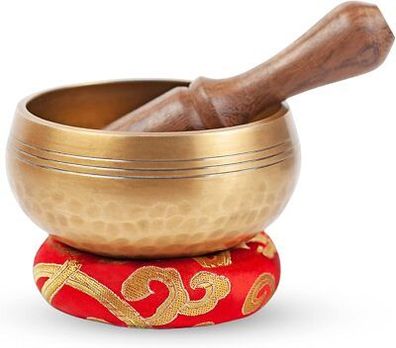 Tibetische 8,9cm Klangschalen Set, für Anfänger, Authentische Klang Schale, Yoga