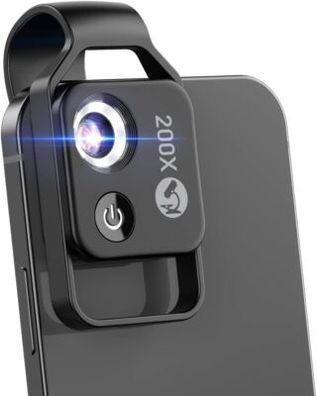 Evil eye 200x Telefon-Mikroskop für Kinder Mini-Mikroskop mit CPL-Linse, Kamera