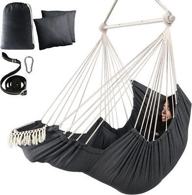 Chihee Hängesessel Hängende Schaukel + 2 Kissen, Sessel Hängematte (190L x 100B)