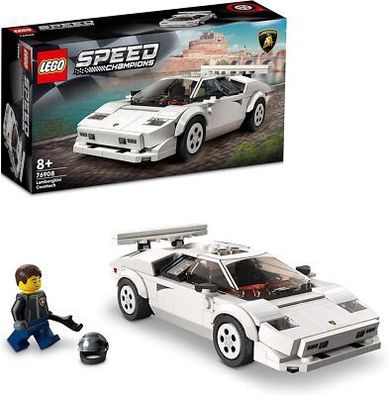 LEGO 76908 Speed Champions Lamborghini Countach Bausatz für Modell-Auto, Kinder