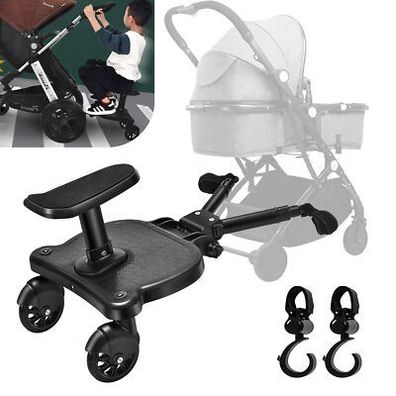 Buggy Board für alle Kinderwagen, Vihir Kiddy Board mit Sitz, Trittbrett Zubehör