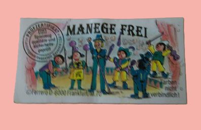 Beipackzettel Manege frei Ball-Artistin