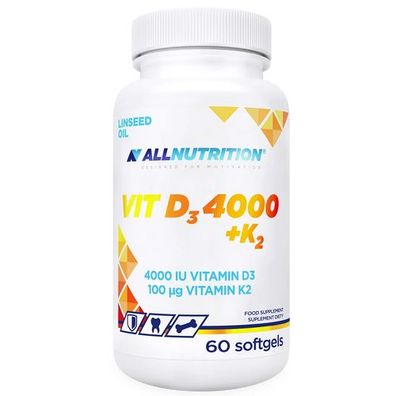Allnutrition - Vitamin D3 4000 + K2 - 60 Kapseln