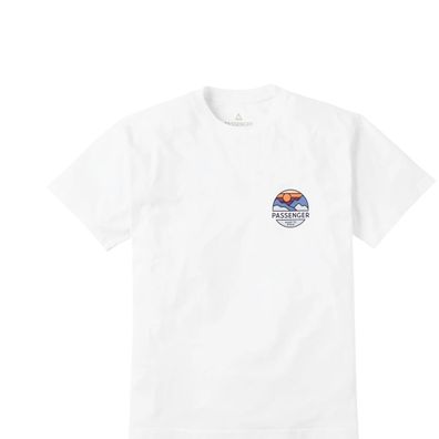 Passenger T-Shirt Laidback Recycled Cotton Relaxed Fit white - Größe: XL