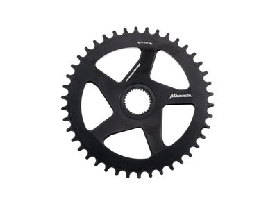 Miranda Kettenblatt Aluminium, schwarz, Chainring Spiderless