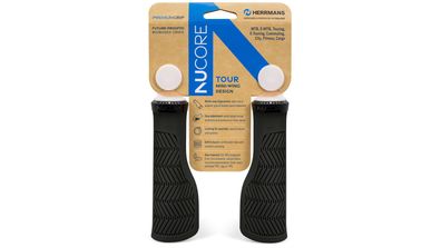 Herrmans Griff "Nucore Tour" SB-verpackt, 130 mm, wave, black