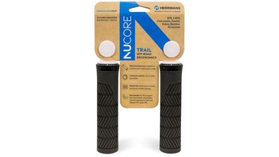 Herrmans Griff "Nucore Trail" SB-verpackt, 130 mm, wave, black