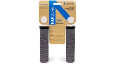 Herrmans Griff "Nucore Trail" SB-verpackt, 130 mm, wave, grey