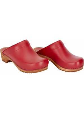 Sanita Damen Offener Clog Wood-Lotte Open Red