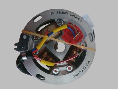 AKA Elektric "Grundplatte, vollst. 8305.1-100". 6V elektronic Simson s50, 51