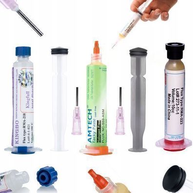 Rosfix Set Lötflussmittel Gel 10cc – No-Clean Typ | Präzise Anwendung