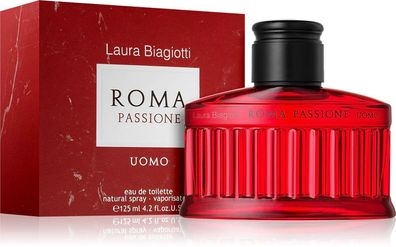 Laura Biagiotti Roma Passione Uomo Eau de Toilette Spray für Herren - 125 ml
