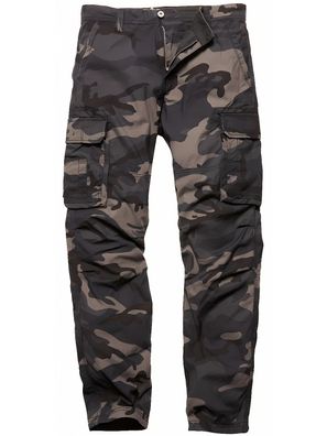 Vintage Industries Cargohose Reef Pants Dark Camo