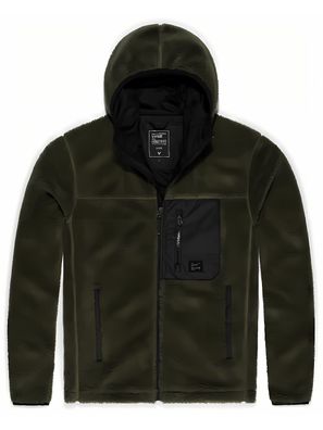 Vintage Industries Fleecejacke Dustin Lined Sherpa Fleece Dark Olive