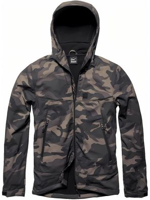 Vintage Industries Funktionsjacke Alford Softshell Jacket Dark Camo
