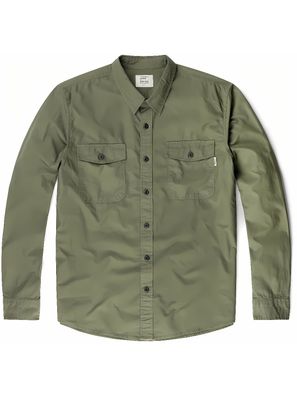 Vintage Industries Hemd Boston Shirt Dark Olive