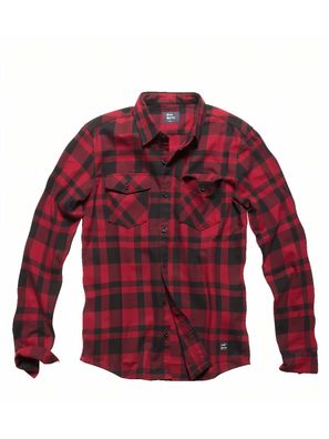 Vintage Industries Flanellhemd Austin Shirt Red Check - Austin
