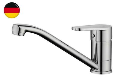 Küchen Wasserhahn Chrom – Einhebelmischer für Spülbecken