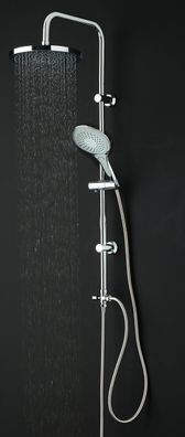 Regendusche Silber – Duschsystem mit Handbrause für Dusche