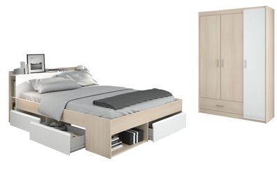 Most 71 Jugendzimmer 2-tlg: Kleiderschrank & Schubkastenbett