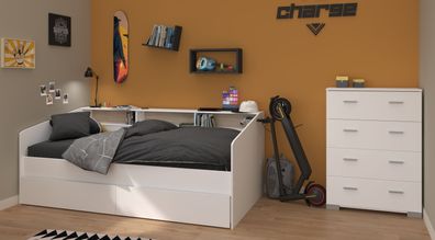 Parisot Sleep 45 Jugendbett-Set 90x200 – Weiß/Eiche