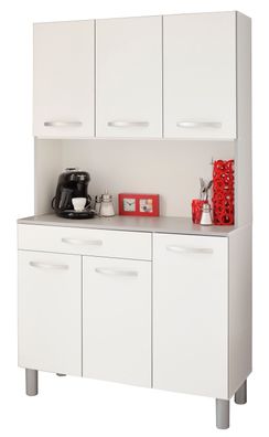 Parisot Spoon 1 Buffetschrank 101x185 cm Weiß/Grau