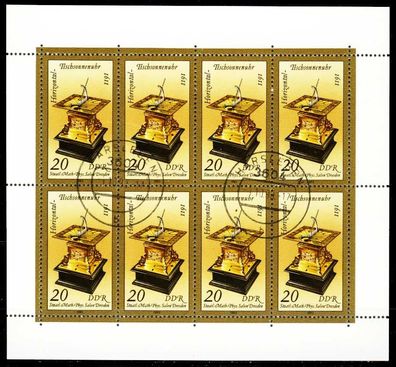 DDR BLOCK Kleinbogen Nr 2798 gestempelt Kleinbg X2BF8EA