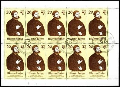 DDR BLOCK Kleinbogen Nr 2755II oBZ Kleinbg S9F0156