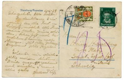 Schweiz PORTO Nr 45x BRIEF EF X69711E