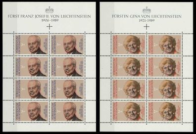Liechtenstein 1990 Nr 988KB-989KB postfrisch X707EFE