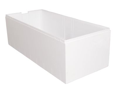 Calmwaters Wannenträger Modern Select in Weiß aus Styropor, 180 x 80 cm